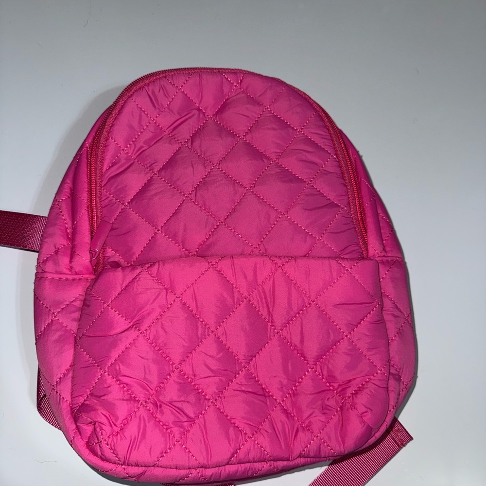 Pink Quilted Backpack - Picture 10 of 10
